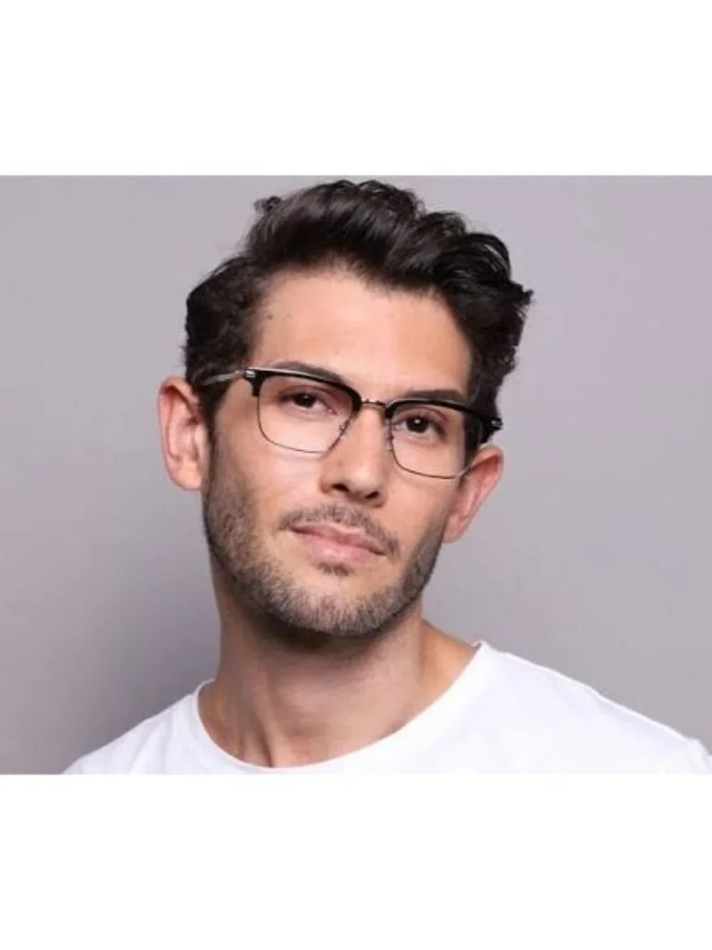 Montblanc MB0243O 002 Unisex Eyeglasses Blue 52mm Browline Frame